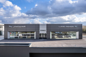 New car showroom for British premium brands