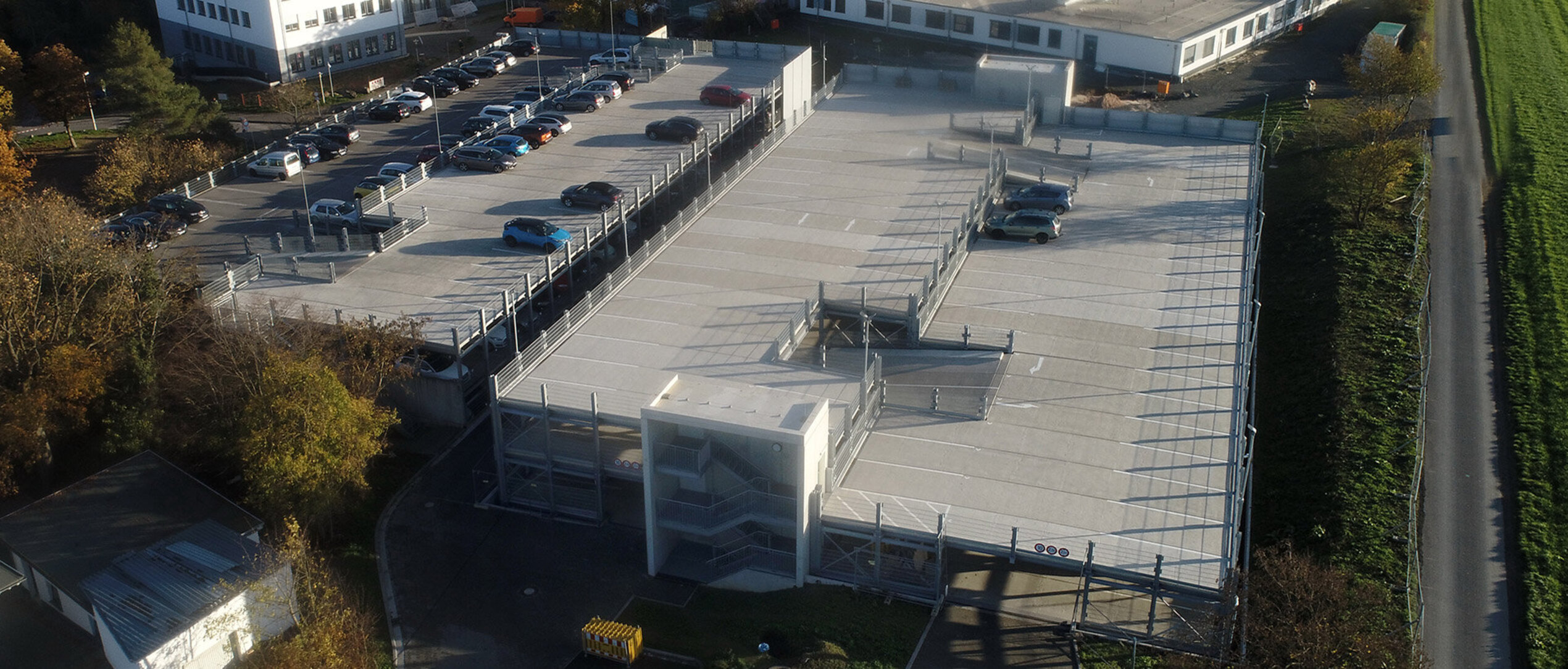 C + P Referenzen | Preflex® Parkhaus für ein Krankenhaus