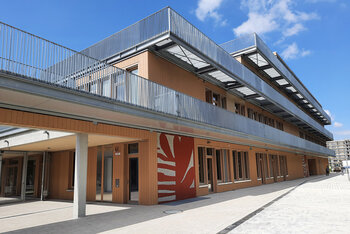 Escape balconies for new primary school in Munich
