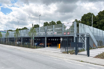 Preflex Parkhaus als Mini-Logistikhub