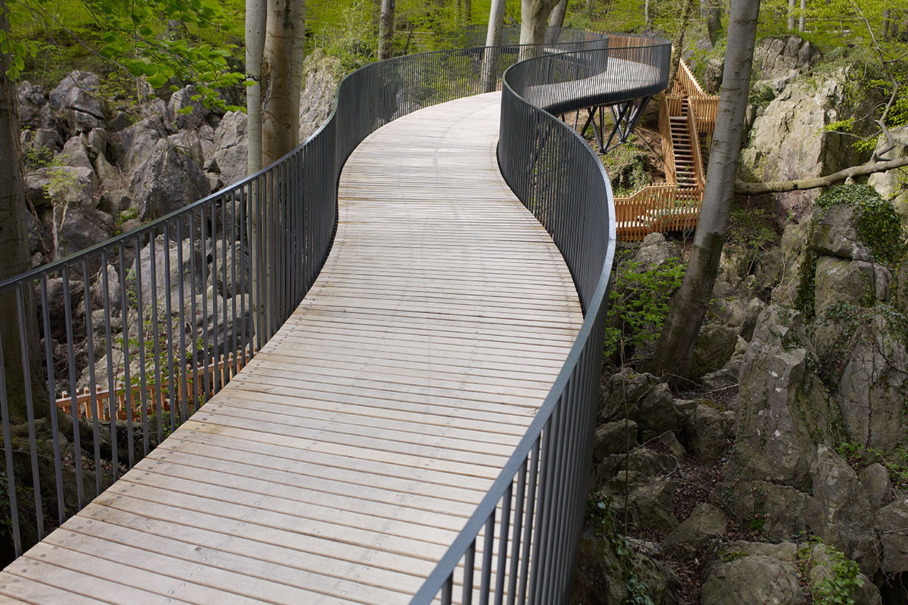 C + P Referenzen | Fußgängerbrücke Landesgartenschau