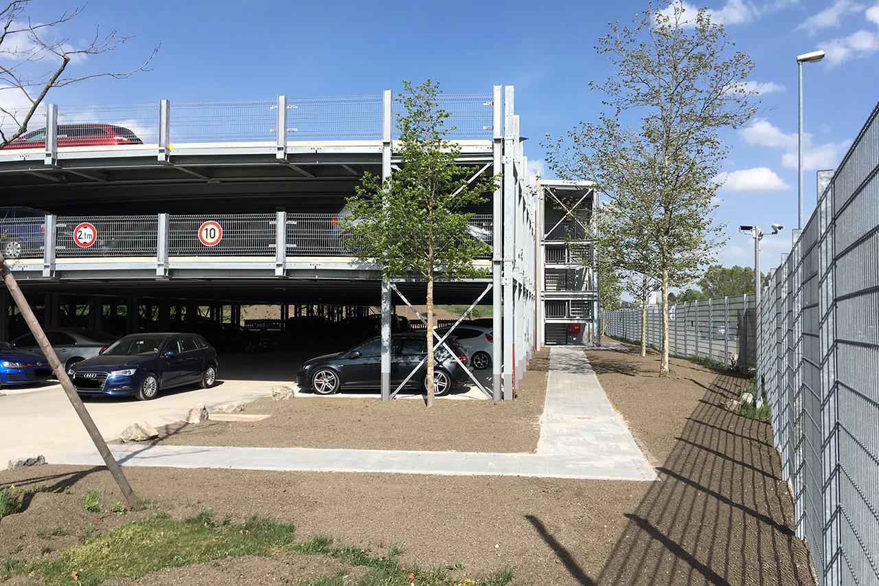 C + P Referenzen | Mitarbeiterparkdeck Preflex®-Bauweise
