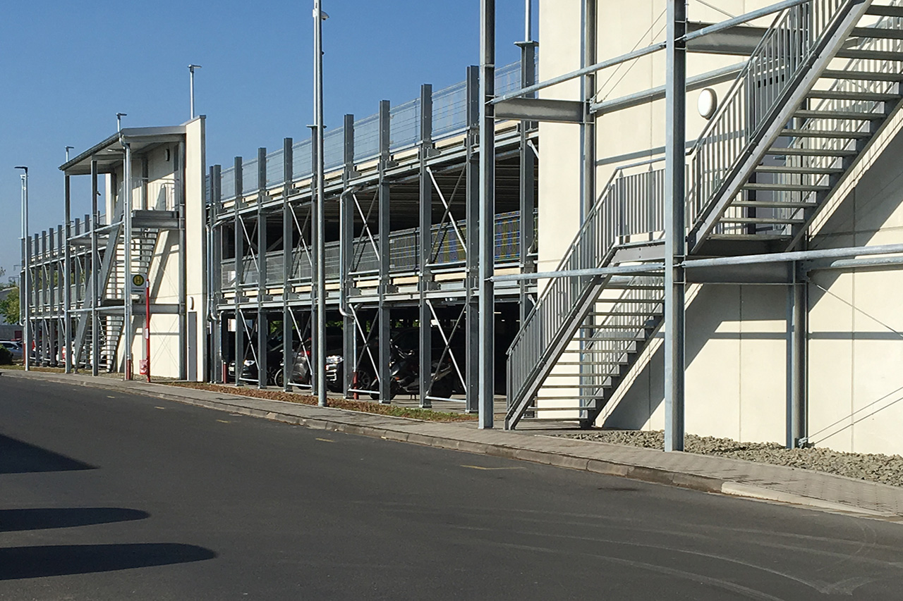 C + P Referenzen | Preflex® Parkhaus in Marburg Süd
