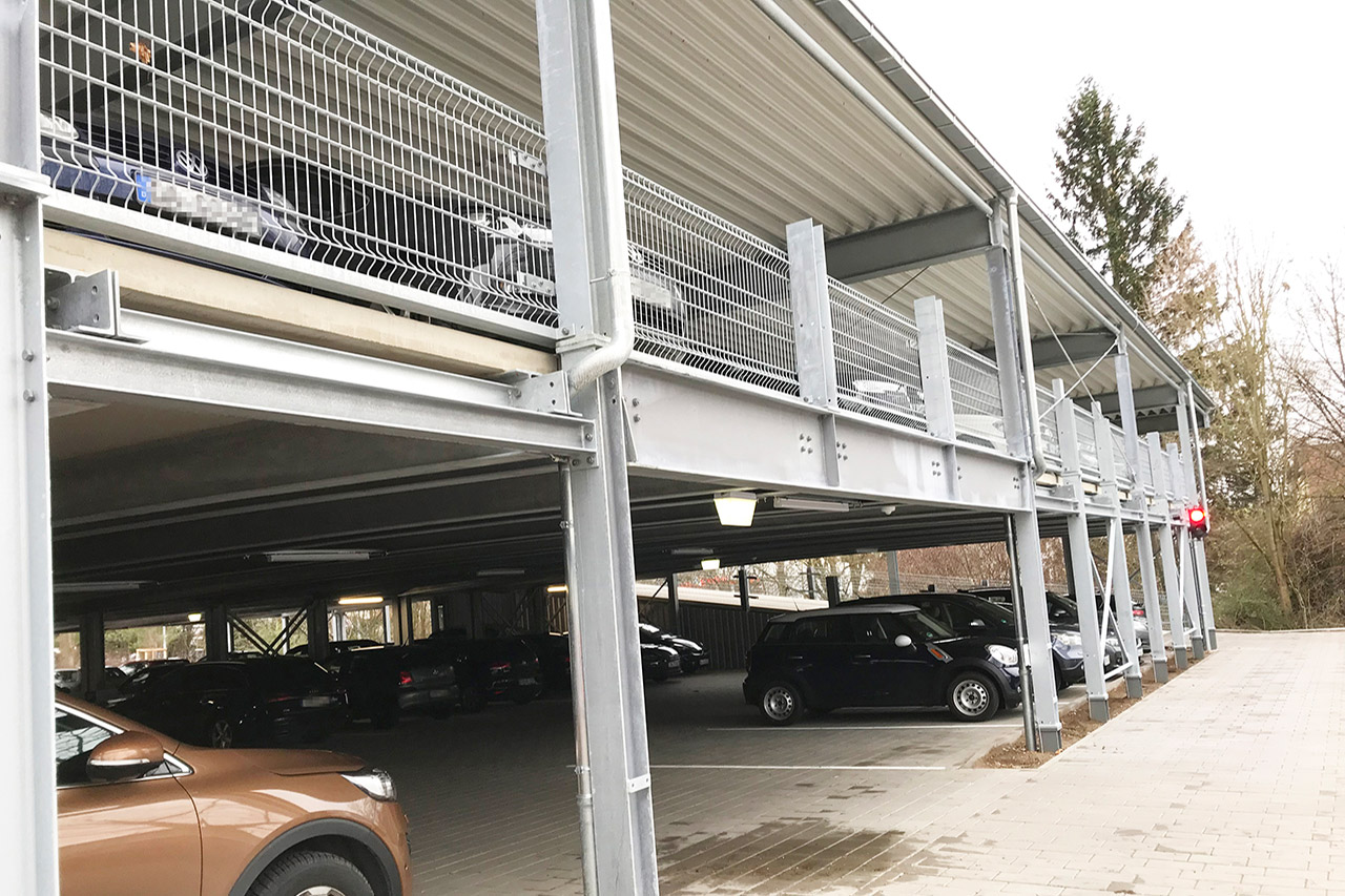 C + P Referenzen | Preflex® Parkhaus in Erlangen