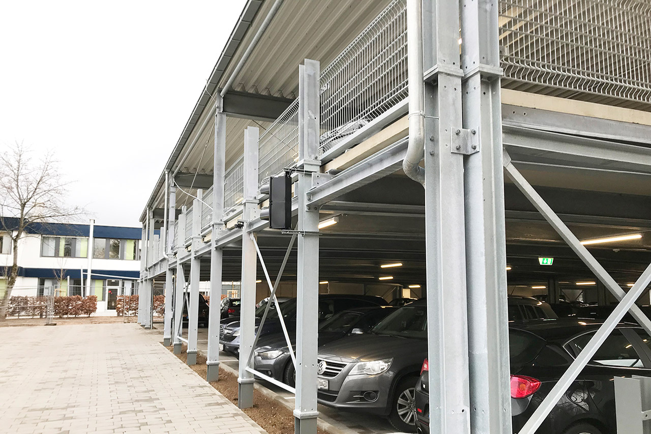C + P Referenzen | Preflex® Parkhaus in Erlangen