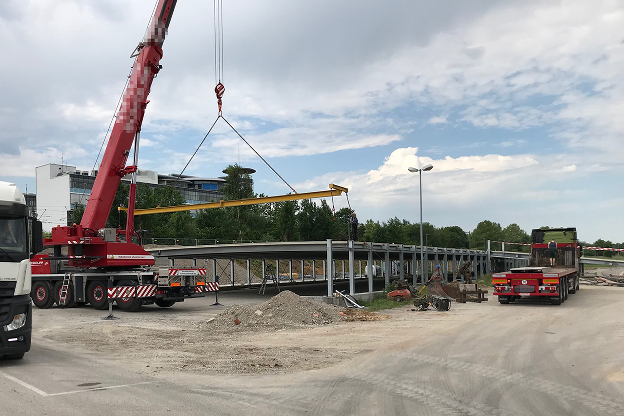 C + P Referenzen | Temporäres Preflex® Parkhaus