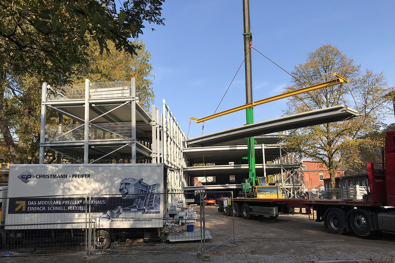 C + P Referenzen | Preflex® Parkhaus in Hamburg