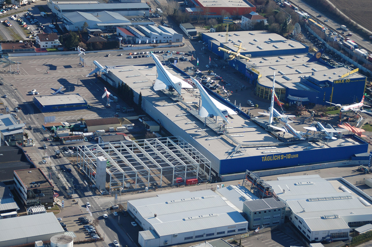 C + P Referenzen | Neue Museumshalle in Sinsheim