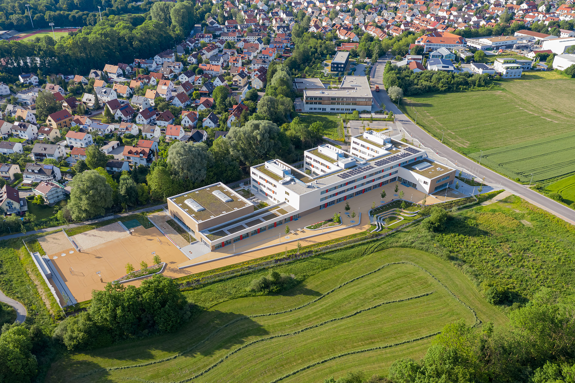 C + P Referenzen | Neue Turnhalle Realschule Freising